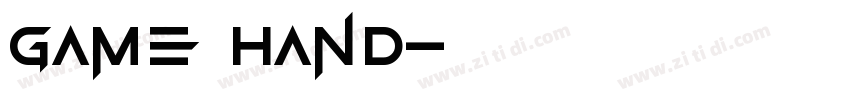 Game Hand字体转换